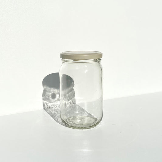 Upcycled 750g Glass Storage Jar - veto. zerowaste
