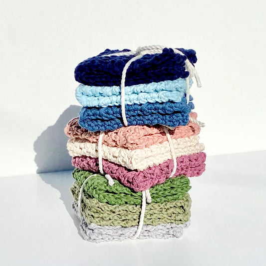 Crochet Cleaning Cloths - 3 pack - veto. zerowaste