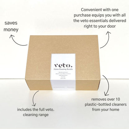 veto. eco home cleaning bundle infographic 